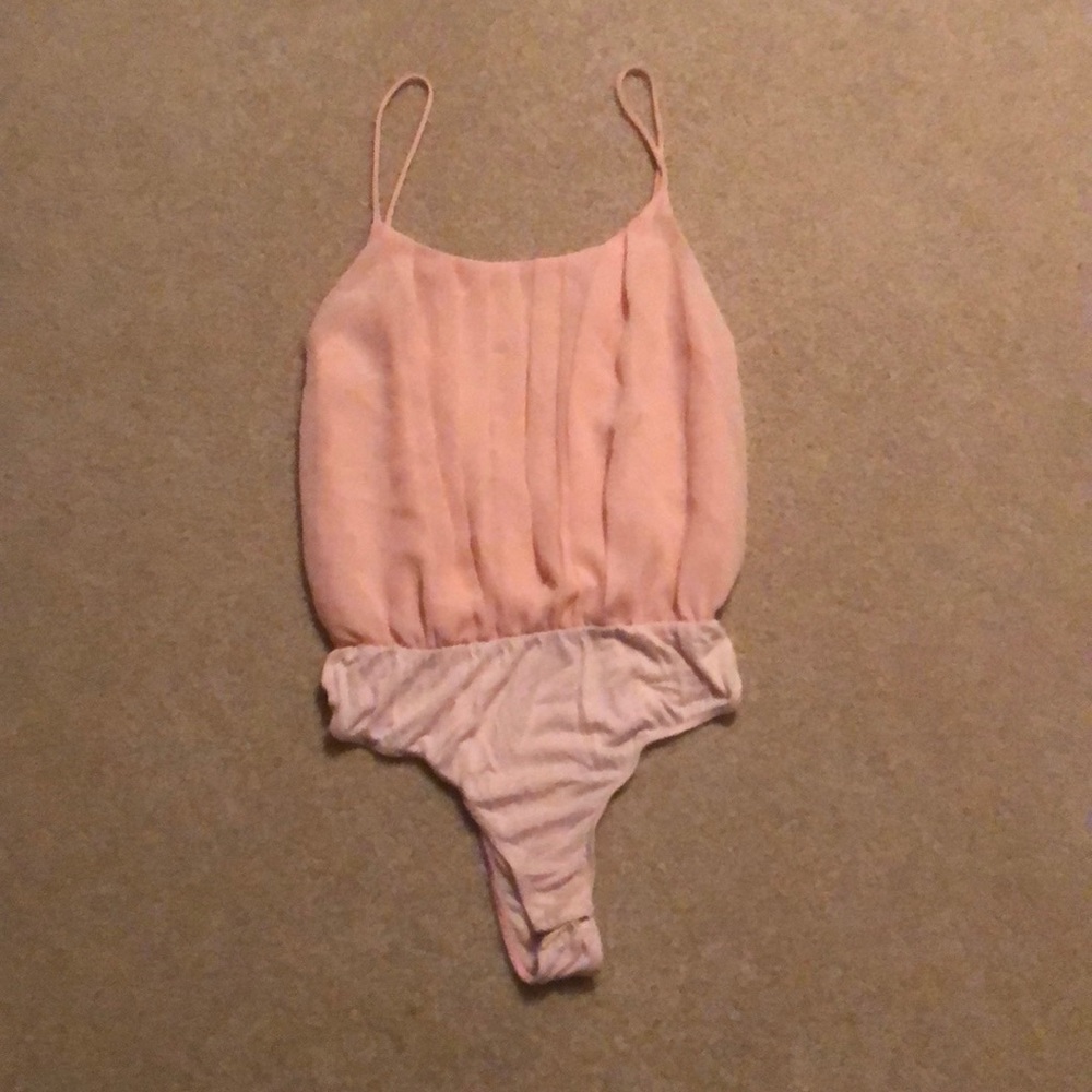 Pink blouse bodysuit